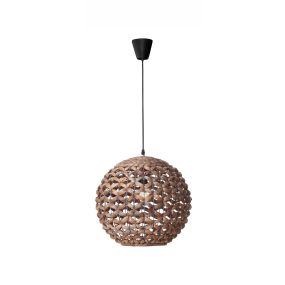 Nova Luce Griffin - Hängeleuchte - Ø 40 x 250 cm - braun und schwarz