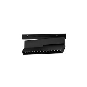 Nova Luce Nolan - Leuchte für Magnetprofilsystem - 24,5 x 11 cm - 15W dimmbare LED inkl. - sandschwarz