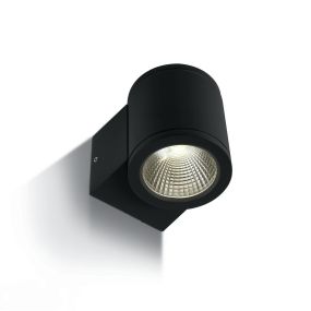 ONE Light Outdoor Wall Cylinders - Außenwandleuchte - 8 x 10,6 x 9 cm - 6W LED inkl. - IP54 - schwarz
