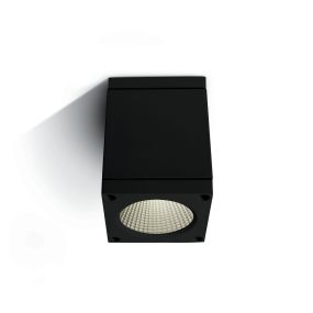 ONE Light Outdoor Ceiling Cylinders - Außen-Deckenleuchte - 8 x 8 x 10,7 cm - 6W LED inkl. - IP54 - schwarz