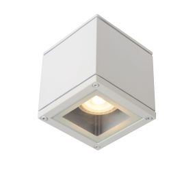 Lucide Aven - Aufbaustrahler - 9,3 x 9,3 x 9,6 cm - IP65 - weiß