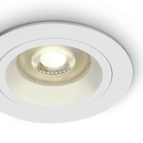 ONE Light Dark Light Dual Ring - Einbaustrahler - Ø 92 mm, Ø 78 mm Einbaumaß - weiß
