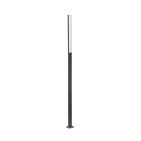Faro Beret - Laternenpfahl - Ø 6,5 x 180 cm - 16W LED inkl. - IP54 - dunkelgrau