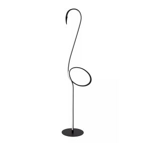 Lucide Flamingo - Stehleuchte - 35 x 23,5 x 130 cm - RGB+W - 14W dimmbare LED mit Fernbedienung - schwarz
