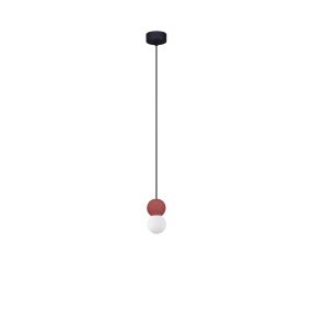 Nova Luce Zero - Hängelampe - Ø 8 x 115 cm - rot