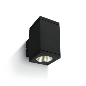 ONE Light Outdoor Wall Cylinders Up & Down Beam - Außenwandleuchte - 8 x 11,4 x 14,4 cm - 2 x 6W LED inkl - IP54 - schwarz