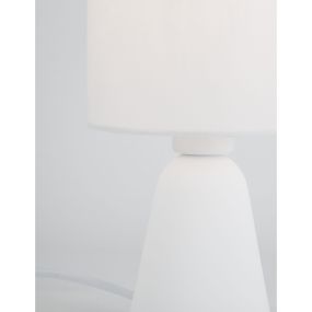 Nova Luce Zero - Tischleuchte - Ø 12 x 22,5 cm - weiß