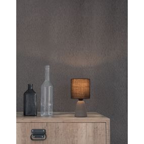 Nova Luce Zero - Tischleuchte - Ø 12 x 22,5 cm - grau und schwarz