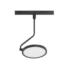 Nova Luce Not 24V - Lichtpunkt Magnetschienensystem - Ø 16 x 26 cm - 15W LED inkl. - Sand schwarz