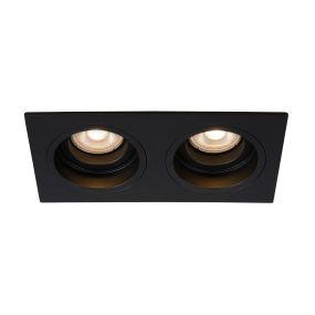 Lucide Embed - Einbaustrahler 2L - 175 x 91 mm, 170 x 83 mm Einbaumaß - schwarz