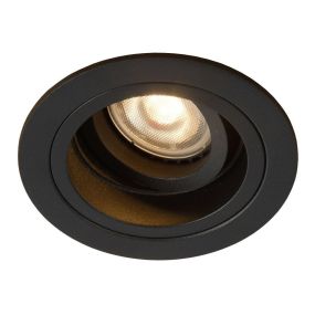 Lucide Embed - Einbaustrahler - Ø 91 mm, Ø 83 mm Einbaugröße - schwarz
