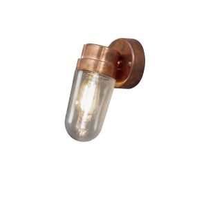 Konstsmide Vega - Außenwandleuchte - 11,5 x 18,5 x 24,5 cm - IP54 - Kupfer