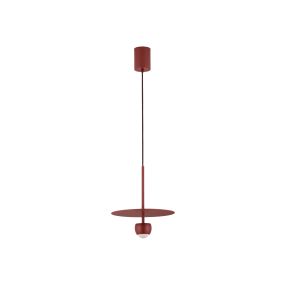 Nova Luce Edem - Hängelampe - Ø 30 x 217 cm - 8W LED inkl. - rot
