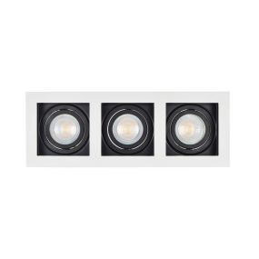 Projectlight Bloq 3 - Einbaustrahler - 270 x 100 mm, 250 x 92 mm Einbaumaß - weiß und schwarz