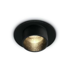 ONE Light - Einbaustrahler - Ø 25 mm, Ø 20 mm Einbaugröße - inkl. 1W LED - schwarz