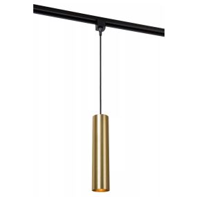 Lucide Track Floris Pendelleuchte - 1-Phasen-Schienensystem - Ø 5,6 x 155 cm - gold
