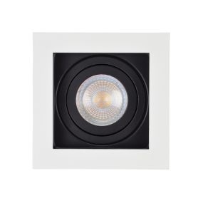 Projectlight Bloq 1 - Einbaustrahler - 100 x 100 mm, 92 x 92 mm Einbaumaß - weiß und schwarz