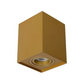 Lucide Tube - Aufbaustrahler 1L - 9,6 x 9,6 x 12,5 cm - matt gold