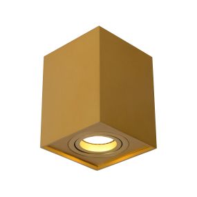 Lucide Tube - Aufbaustrahler 1L - 9,6 x 9,6 x 12,5 cm - matt gold