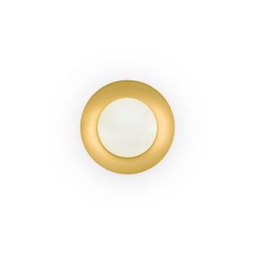 Faro Side - Decken-/Wandleuchte - Ø 20 x 9 cm - schwarz & gold