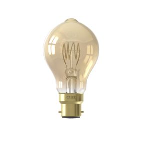 Calex LED-Lampe - Ø 6 x 10,8 cm - B22 - 4,3W - dimmbar - 2100K - bernsteinfarben
