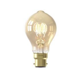 Calex LED-Lampe - Ø 6 x 10,8 cm - B22 - 4,3W - dimmbar - 2100K - bernsteinfarben