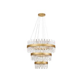 Nova Luce Crown - Hängelampe - Ø 75 x 200 cm - Gold satiniert