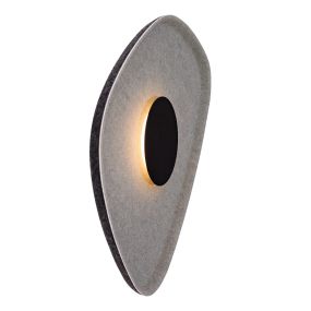 Maxlight Deux - Wandleuchte - 30 x 7,5 x 40 cm - 5W LED inkl. - schwarz und grau