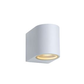Lucide Zora Round 1 - Außenwandleuchte - 6,5 x 9 x 8 cm - 5W dimmbare LED inkl - weiß