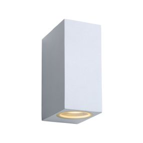 Lucide Zora 2 - Außenwandleuchte - 6,5 x 9 x 15 cm - 2 x 5W dimmbare LED inkl - IP44 - weiß