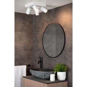 Lucide Taylor - Aufbaustrahler 4L - 24 x 24 x 12,5 cm - 4 x 5W dimmbare LED inkl. - dimmbar bis warm - IP44 - weiß