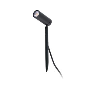 Faro Seth - Bodenstrahler auf Erdspieß - Ø 4 x 8,5 x 28 cm - 6W LED inkl. - IP44 - schwarz