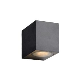 Lucide Zora - Außenwandleuchte - 6,5 x 9 x 8 cm - 5W dimmbare LED inkl. - IP44 - schwarz