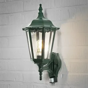 Konstsmide Firenze Up – außenwandleuchte mit sensor – 22 x 29 x 43 cm – IP44 – grün