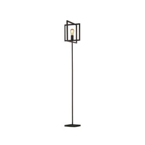 Searchlight Plaza - Stehleuchte - 30 x 25 x 160 cm - mattschwarz