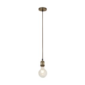 Searchlight Suspension - Hängeleuchte - Ø 9,8 x 150 cm - Messing antik