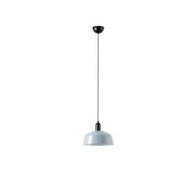 Faro Tatawin M - Pendelleuchte - Ø 25 x 211,5 cm - schwarz satiniert und grau-blau glänzend