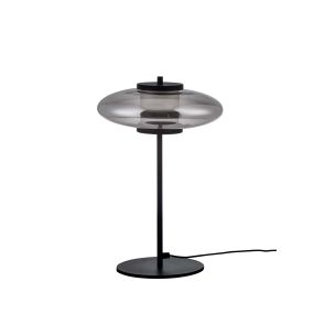 Nova Luce Ballet - Tischleuchte - Ø 26 x 40 cm - 8W dimmbar LED inkl. - sand schwarz und rauchgrau