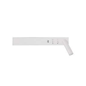 Nova Luce Vida - Wandleuchte mit Schalter und USB-Ladegerät - 35 x 10 x 8 cm - 5W + 3W LED inkl. - sandweiß