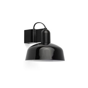 Faro Tatawin - Wandleuchte - Ø 18,4 x 15,5 cm - schwarz satiniert und schwarz glänzend