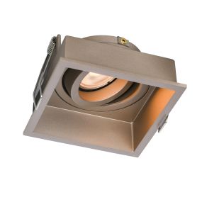 Artdelight Rex - Einbaustrahler - 92 x 92 mm, 86 x 86 mm Einbaumaß - champagnerfarben