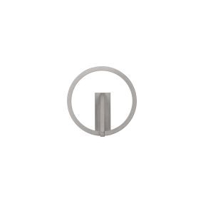 Nova Luce Tilia - wandleuchte - Ø 22 x 10 cm - 10W LED inkl. - nebliges nickel