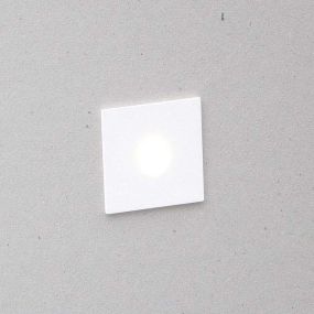 Nova Luce Passaggio - Wandeinbauleuchte - 3,9 x 2,2 x 3,9 cm - 1W LED inkl. - IP54 - weiß
