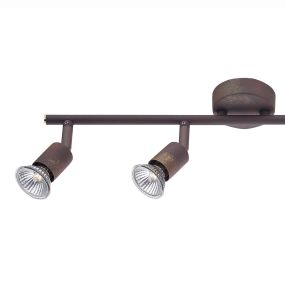 Nova Luce Base - Aufbaustrahler 4L - 51 x 8 x 10,9 cm - Rost