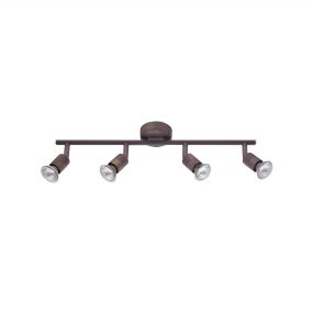 Nova Luce Base - Aufbaustrahler 4L - 51 x 8 x 10,9 cm - Rost