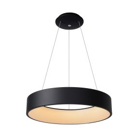 Lucide Talowe LED - Pendelleuchte - Ø 60 x 117 cm - 39W dimmbare LED inkl - schwarz