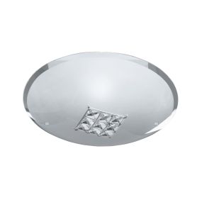 Searchlight Flush - Wand-/Deckenleuchte - Ø 30 x 10 cm - weiß