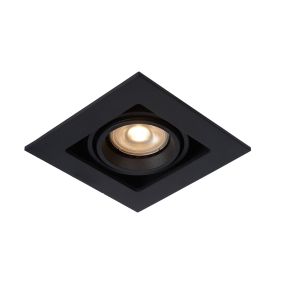 Lucide Chimney - Einbaustrahler - 115 x 115 mm, 97 x 97 mm Einbaumaß - schwarz