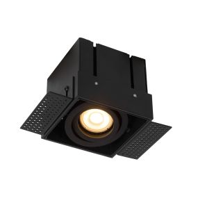 Lucide Trimless - Einbaustrahler - 97 x 97 mm, 97 x 97 mm Einbaumaß - schwarz