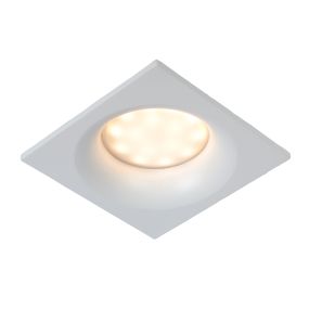 Lucide Ziva - Einbauspot - 85 x 85 mm, Ø 75 mm Einbaugröße - IP44 - weiß